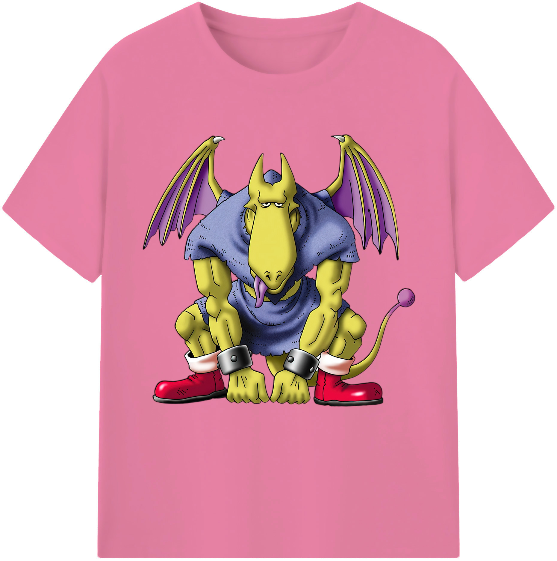 （画像用） ドラゴンクエスト Doragon Kuesuto Dragon Quest 綿100％半袖Tシャツ（フロントプリント）